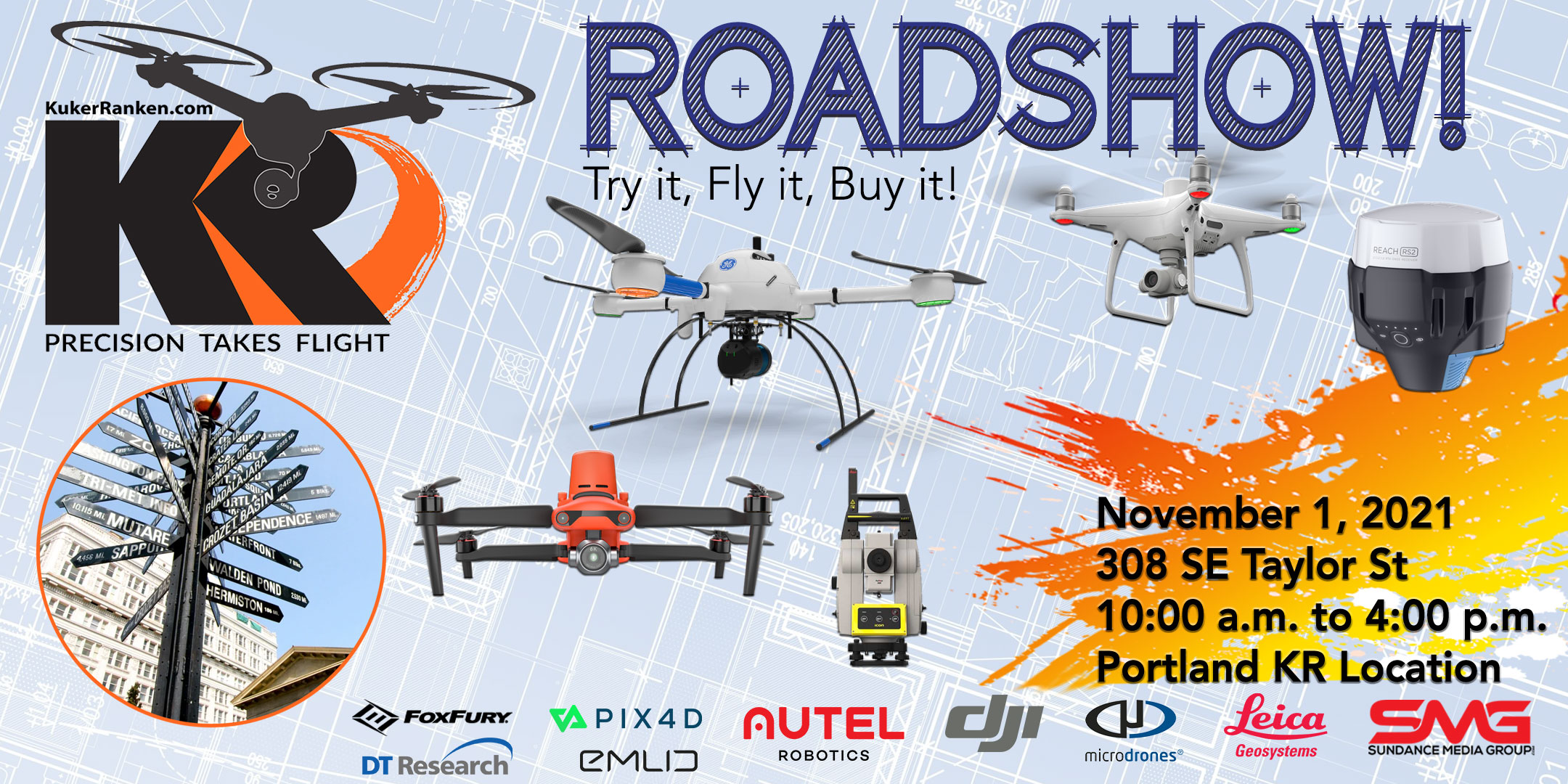 Precision Takes Flight - Kuker-Ranken Drone Roadshow Portland